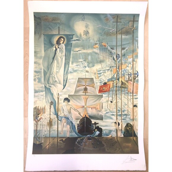 Lithograph Salvador Dali ‘The Dream Of Columbus’ Limited Edition Signed Original - Picture 3 of 11